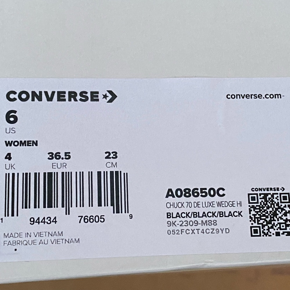New Women's Converse x Martine Ali Chuck 70 De Luxe DeLuxe Wedge A08650C Size W6 - Picture 11 of 11